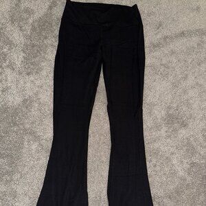 Lululemon Ribbed Flare Pant Ribbed Black Size 12 Inseam 32"
